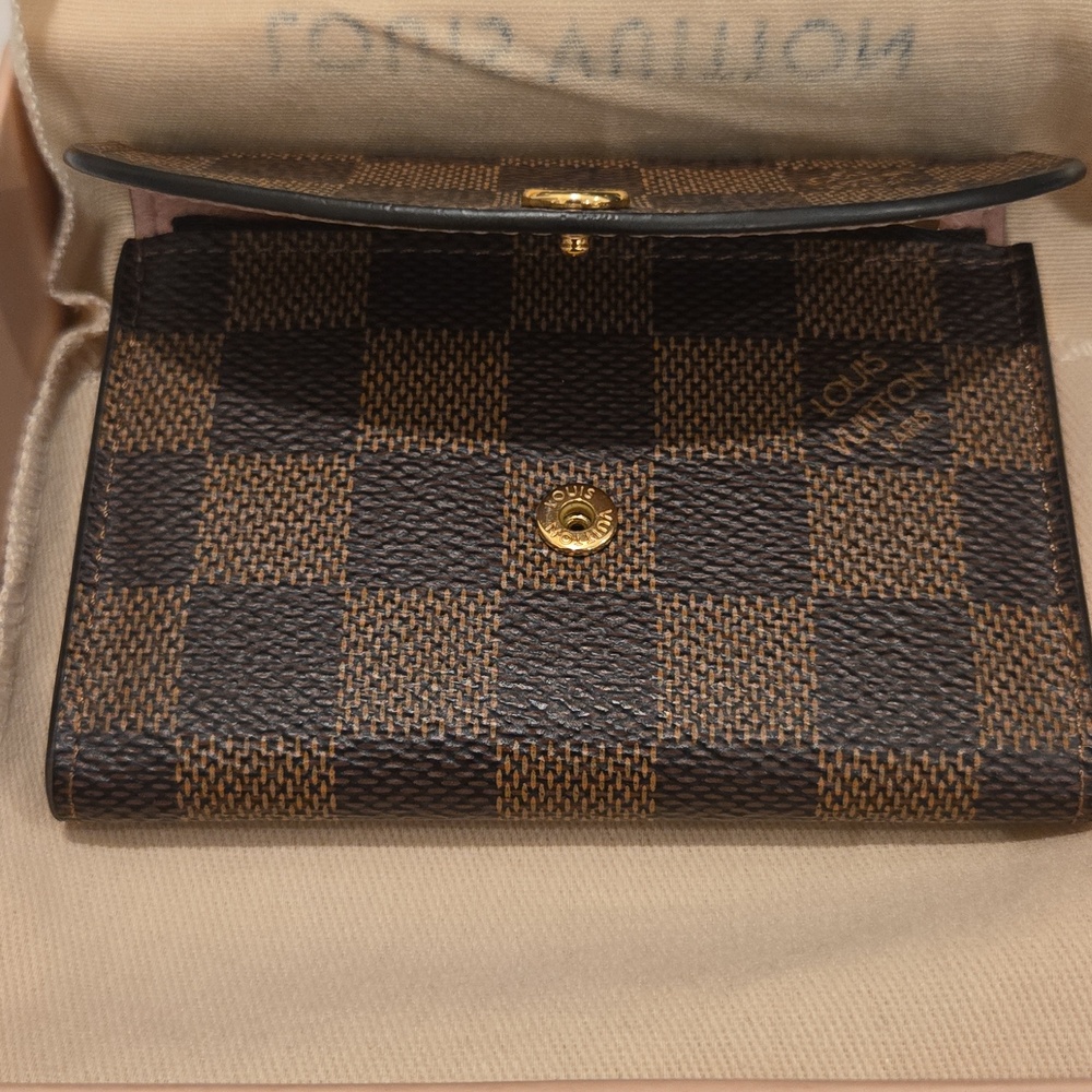 Louis Vuitton Brown Checkered Rosalie Wallet - Picture 10 of 10